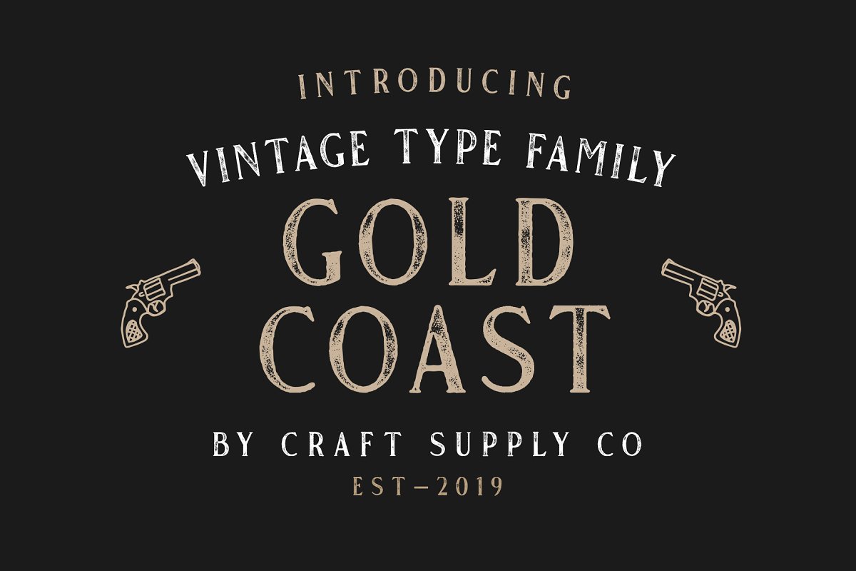 Пример шрифта Gold Coast Regular